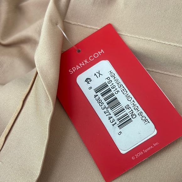 Spanx High-Waisted Mid-Thigh Short Nude IX - Picture 4 of 7